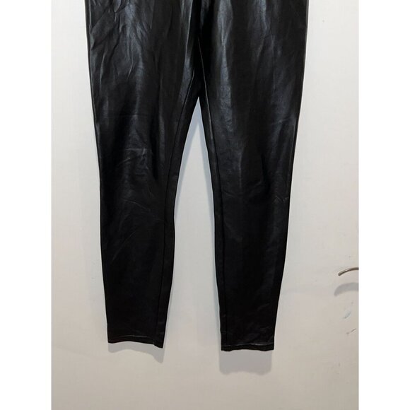 Wilfred Aritzia Free Black Daria High Waisted Vegan Leather pants Women's XS - Picture 4 of 11